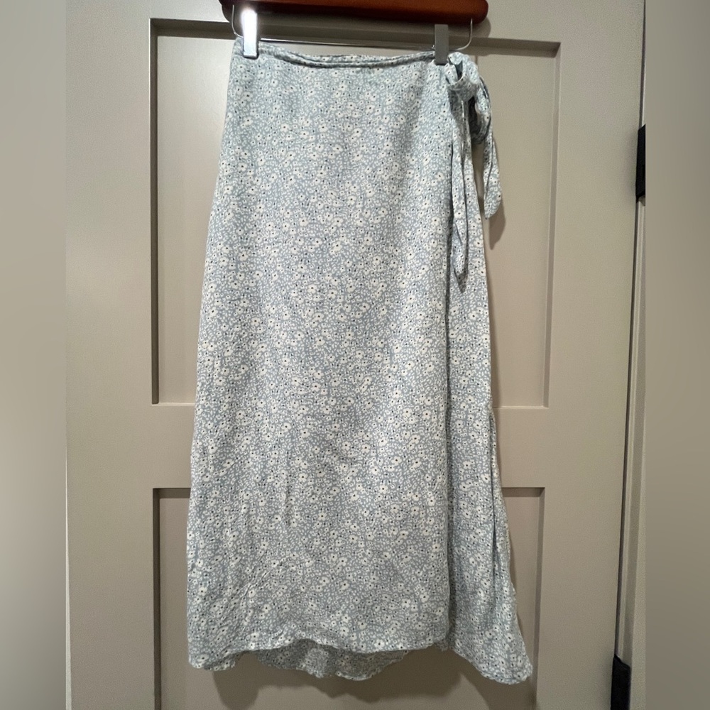 Urban Romantics Floral Midi Wrap Skirt S